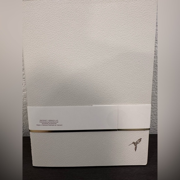 Papyrus Blush Pink Stitched Journal Pack with Gold Hummingbird Logo - Picture 3 of 3